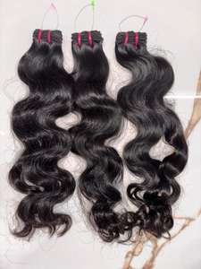 Extensiones de Cabello Humano Virgen Remy Indio Sin Procesar - Alta Calidad, Resistentes a la Caída, Suaves y Brillantes, Tejido Doble a Máquina - Product Image 3