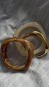 Elegante Brazalete de Resina Hecho a Mano con Patrón de Olas del Océano, Joyería de Moda para Mujer - Product Image 3