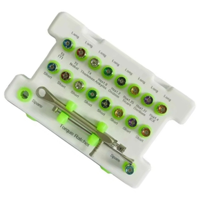 Kit chirurgical manuel pour implants dentaires avec clé dynamométrique et tournevis, revêtement argenté, certifié CE, ensemble d'outils d'implantation dentaire - Product Image 3