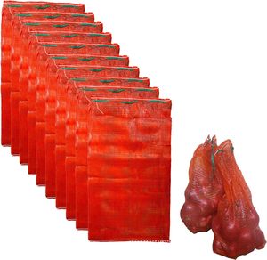 Bolsas Reutilizables para Almacenamiento de Vegetales con Cordón, Bolsas de Malla Transpirable para Patatas, Cebollas, Ajos, Frutas - Product Image 1