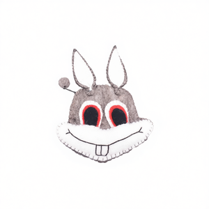 Porte-monnaie en feutre en forme de visage de lapin - Product Image 2