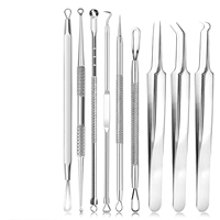 Kit d'outils d'extraction d'acné MEDSPO en acier inoxydable – Nettoyant de pores longue durée pour l'élimination des points noirs