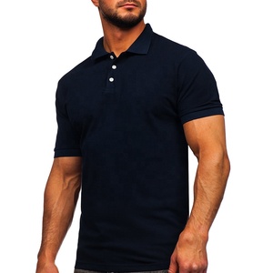 Polos de golf pour hommes de luxe, séchage rapide, coupe ajustée, anti-froissement, coton polyester, logo personnalisé, motif uni, manches courtes, haute qualité - Product Image 3