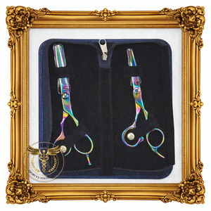 Juego de regalo de tijeras y cuchillas de barbero profesionales - Product Image 4