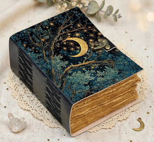 Journal Grimoire en Cuir – Carnet de Croquis Vintage Livre des Ombres (Pages vierges) - Product Image 1