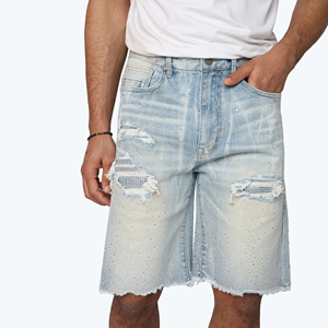 Pantalones Cortos de Mezclilla para Hombre, Diseño de Moda, Estilo Urbano, Alta Calidad, en Venta - Product Image 5