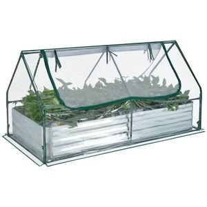 Mini Silver Garden Bed for Small Gardens or Indoor Greenhouses - Product Image 3