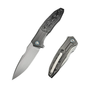 Cuchillos Plegables con Mango de Madera Pulida, Hoja de Acero Inoxidable, Diseño Compacto y Portátil para Senderismo, Camping y Tareas Utilitarias - Product Image 1