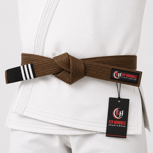 Kimono de Karate Fly Humble, Blanco, de Algodón, Unisex, para Adultos, Ropa de Artes Marciales Transpirable de 160g, Estilos Personalizados, Cinturón Negro y Rojo, Duradero - Product Image 3