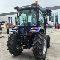 Tracteur agricole 4x4 diesel avec chargeur frontal, certification CE, EPA 50hp 60hp 70hp 80hp 90hp 100hp