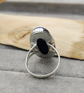 <b>Lapis</b> <b>Lazuli</b> <b>Ring</b> 925 Sterling Silver Handmade Statement <b>Ring</b> Vintage Boho Blue <b>Lapis</b> Gemstone Jewelry for Men & Women - Product Image 3