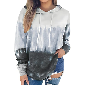 Solid Trader High Quality Breathable Cotton Cozy Warm Pullover Elegant Colorful Daily <b>Sweatshirt</b> Women <b>Tie</b> <b>Dye</b> Hoodie - Product Image 1