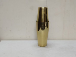Solid Brass Handmade Boston Shaker Set of 2 Pcs with 28 oz & 18 oz Capacity No Handle Luxury <b>Bar</b> <b>Tools</b> - Product Image 3