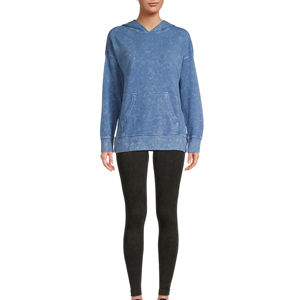 Nueva llegada: Sudadera con capucha estampada para mujer con lavado ácido / Sudadera con capucha de manga larga personalizada con lavado ácido para mujer en venta - Product Image 5