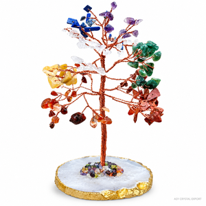Vente en gros de 200 sous-verres en agate blanche sculptée en forme d'arbre des 7 chakras, base en pierre précieuse, cristal de la vie, Feng Shui, bonsaï, décoration d'intérieur, cadeau - Product Image 1