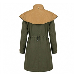 Manteau long imperméable, coupe-vent et respirant en toile cirée pour femme 2026 – Veste d'équitation et d'extérieur durable pour l'hiver - Product Image 2