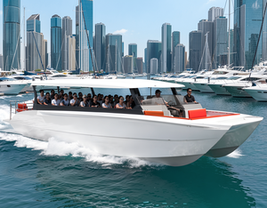 UBI 918 Customized Fiberglass 18-Passenger Luxury Catamaran Water Taxi Ferry Yacht Premium Cruising Sightseeing River Sport - Product Image 4