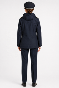 Custom Airline Pilot Uniforms OEM ODM | Premium Tailored Women Full Sleeve Complete Set | Pilot Waterproof <b>Rain</b> <b>Jacket</b> Uniform - Product Image 4