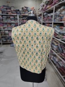 Veste bomber courte à manches courtes en coton matelassé à imprimé rayures de tigre et fleurs, réversible et respirante, pour femme, cadeau pour elle - Product Image 6
