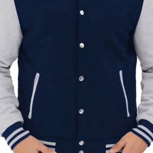 Veste universitaire de baseball personnalisée, veste Letterman haut de gamme en mélange de coton, streetwear, vente en gros, fournisseur OEM ODM, veste universitaire - Product Image 3