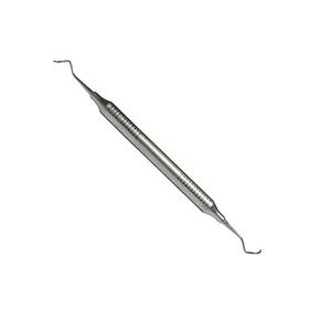 Curette dentaire postérieure à lame courbée et manche rond, instruments dentaires en gros Shuja Surgico - Product Image 6