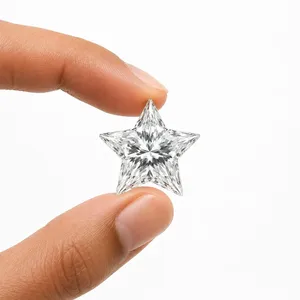 Diamante suelto de 5 puntas en forma de estrella, 2.50 quilates, claridad VVS-VS, color DEF, diamante CVD de corte elegante, piedras de diamante sostenibles - Product Image 1