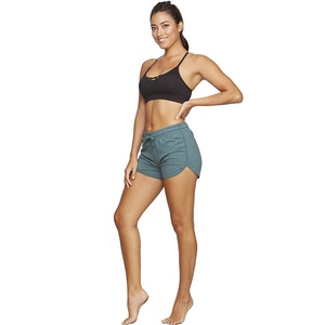 กางเกงขาสั้นวิ่งเอวกลางสำหรับผู้หญิง2023โลโก้สไตล์เซ็กซี่ผ้าขนแกะตกแต่งกันลมแห้งเร็ว - Product Image 5