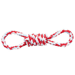 Juguete de Cuerda para Mascotas, Poliéster, 38 cm, Rojo, Blanco y Azul, Juguete Interactivo para Masticar para Perros - Product Image 1