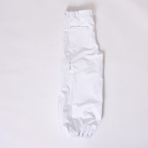 Pantalon de neige blanc de style nouveau, matière softshell, ceinture à la taille réglable, poche cargo à fermeture éclair sur le devant, double revers élastique et logo personnalisé - Product Image 1