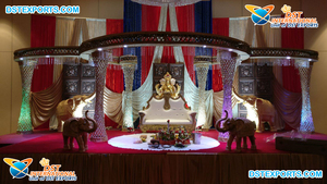 Mandap de Cristal LED para Bodas del Sur de la India, Mandap en Espiral de FRP para Bodas Hindúes, Decoración de Mandap de Cristal de Fibra de Última Generación, Configuración de Mandap en Georgia - Product Image 3