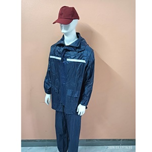 เสื้อกันฝนแบบยูนิเซ็กส์สำหรับรถจักรยานยนต์/รถไฟฟ้า ผลิตจาก PVC ทนทาน 190T ชุดกันฝนแบบคนเดียว เสื้อแจ็คเก็ตและกางเกงไนลอน - Product Image 6