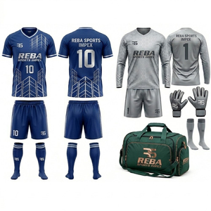 Professional Football Soccer Set Jersey Shorts <b>Socks</b> Custom Team Uniform Durable Sportswear Kit - Product Image 2