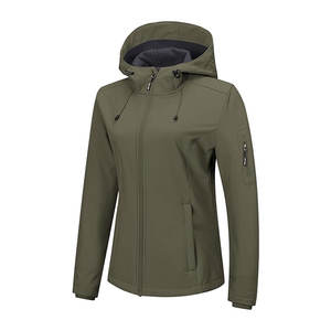 Chaqueta cortavientos con forro polar para mujer, ligera, resistente al agua y cálida, con capucha, para viajes y uso diario. - Product Image 4