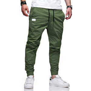 กางเกงคาร์โก้ผ้าแคนวาสเอวยางยืดคุณภาพสูงสำหรับผู้ชายจาก Jimieson Apparel - ทนทาน ผลิตจากโพลีเอสเตอร์ 100% ดีไซน์ทันสมัย เหมาะสำหรับใส่ลำลอง เดินป่า และปีนเขา - Product Image 2