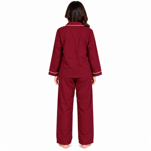 Ensemble de pyjama boutonné pour femme, vêtements de nuit doux et confortables, vêtements de détente, vêtements de maison, vente en gros, fabricant sur mesure - Product Image 2