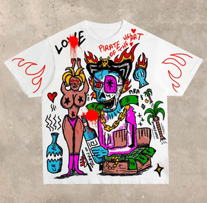 T-shirt pour homme surdimensionné en coton 100% épais, imprimé à l'écran, respirant, antibactérien, confortable, manches courtes, fabrication OEM - Product Image 5