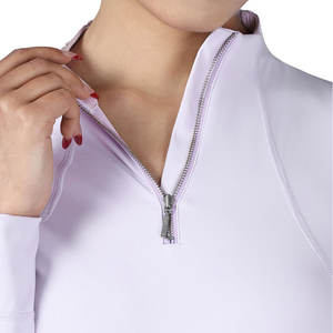 Vêtement de base pour l'équitation pour femmes, couleur unie, mélange de polyester et de spandex, respirant, séchage rapide, thermique, facile à porter - Product Image 3