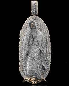 จี้เงินสไตล์ฮิปฮอป 3 มิติสั่งทำพิเศษ ประดับเพชรโมอิสซาไนต์แบบโมเสค VVS  ผ่านการทดสอบด้วยเครื่องตรวจสอบเพชร - Product Image 1