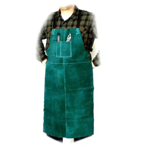 Premium Quality Cowhide Split Leather Welder <b>Work</b> <b>Apron</b> Sleeveless Industrial Safety Heavy Duty for Home Gardening Cleaning - Product Image 3