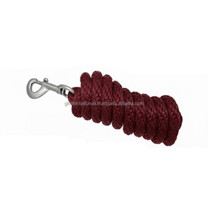 Premium Wholesale Manufacturer <b>Equestrian</b> Supplier Horse Lead Rope Customized Color and Length Cotton Horse Lead Ropes - Product Image 4