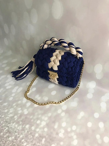 Cheapest Price With Handmade Crochet Crossbody Bag Colorful Knit Shoulder Bag - Product Image 5