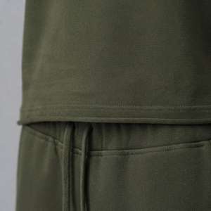 Camiseta Extra Grande Verde Oliva para Hombre, Manga Corta, Informal, de Algodón, Cuello Redondo - Product Image 6