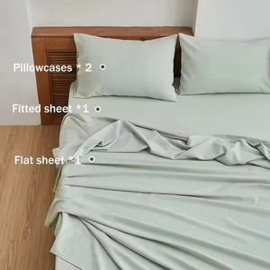 Juego de Sábanas Ajustables de Lino Francés con Fundas de Almohada, Ropa de Cama Transpirable para el Hogar y Hoteles - Product Image 4