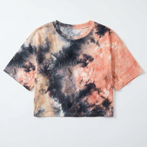 Camisetas de Alta Calidad para Mujer, Ecológicas, Transpirables, de Secado Rápido, con Estampado Tie Dye, Manga Corta, Estilo Casual y Urbano para Verano - Product Image 4