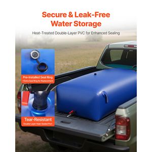 Sacca per Acqua Pieghevole Portatile da 264,2 Galloni, Contenitore Morbido Resistente agli Strappi e alle Perdite per Escursionismo - Product Image 4