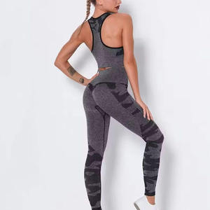 Ropa Deportiva al por Mayor para Gimnasio, Conjuntos de 2 Piezas para Mujer, Chaquetas de Yoga, Leggings de Entrenamiento, Secado Rápido, Transpirables, para Verano - Product Image 6