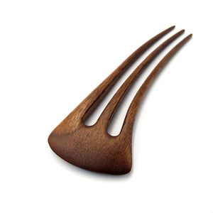 Handmade Wooden Hair Fork Hair <b>Pin</b> Vintage <b>Bun</b> Stick for Women Retro Wooden Hair Fork U Shape Hair Stick Elegant <b>Bun</b> Holder - Product Image 1