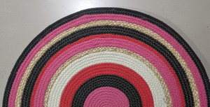 Alfombras Redondas Trenzadas Modernas Hechas a Máquina de Yute y Algodón - Alfombras Ecológicas para Sala de Estar - Product Image 5