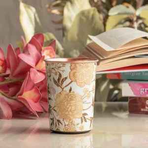 Vaso de Cobre con Estampado de Enredaderas de Jardín Botánico, Vaso de Diseño Reutilizable, Vajilla Premium, Regalo, Artículos para Beber - Product Image 3