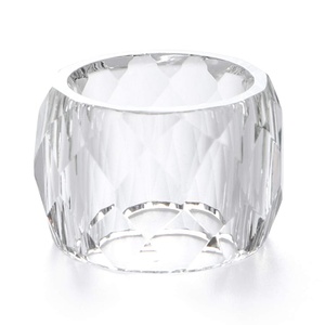 ที่ใส่ผ้าเช็ดปากคริสตัลแบบไดคัท ของตกแต่งโต๊ะหรูหรา สำหรับงานเลี้ยงอาหารค่ำ งานแต่งงาน โรงแรม งานจัดเลี้ยง จำหน่ายจำนวนมาก - Product Image 4